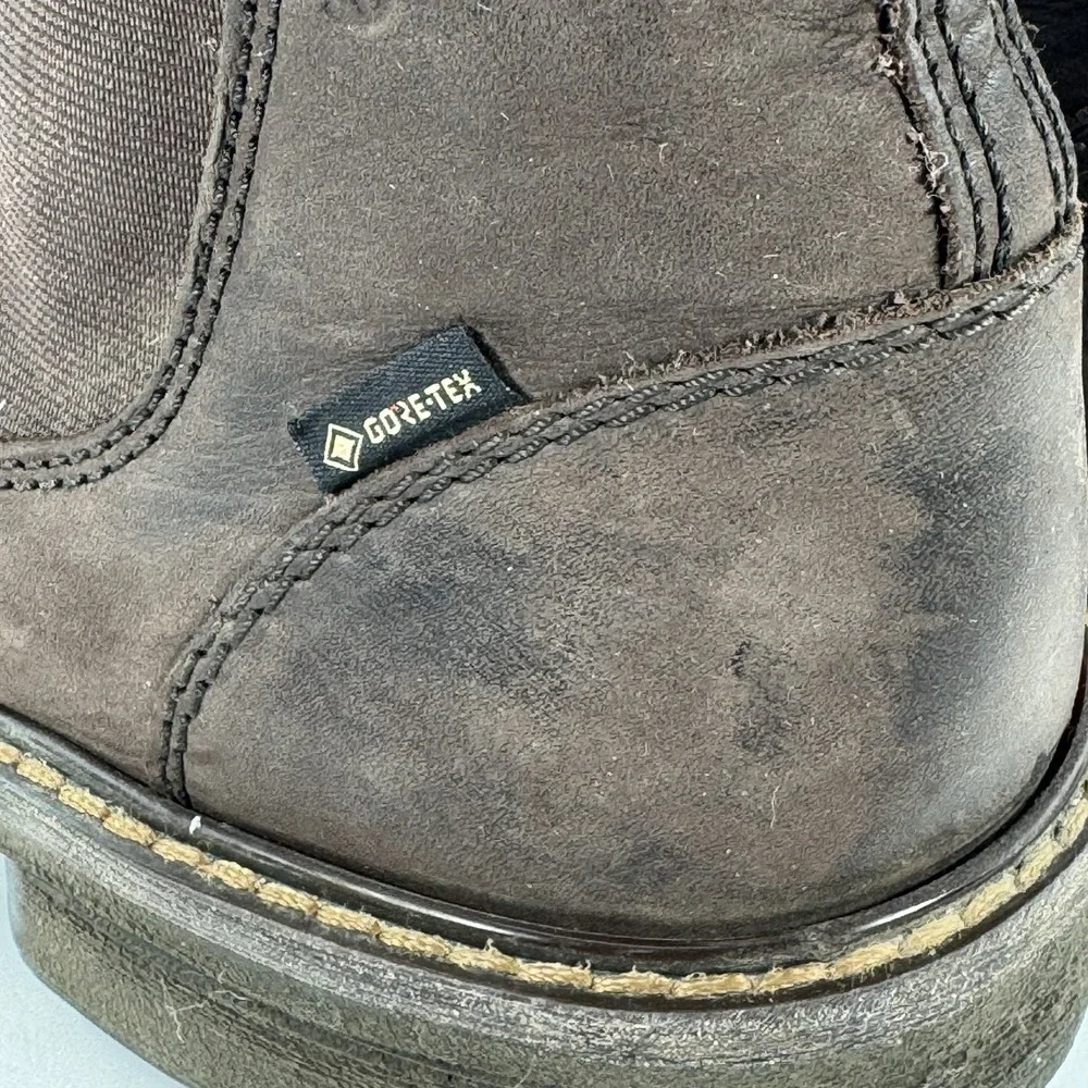 Ecco Turn GTX  Brown Leather Casual Classic Side Zip Chukka Boots‎ Men's Size 6